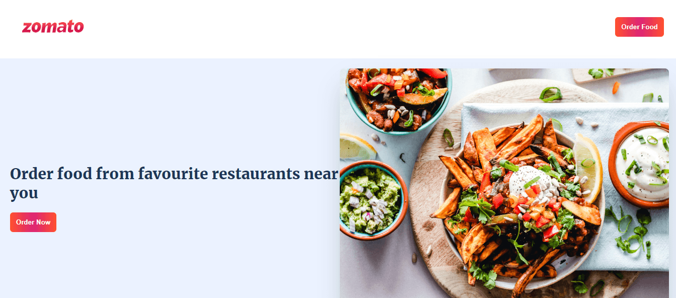 Classy ,glossy & responsive Zomato Application 